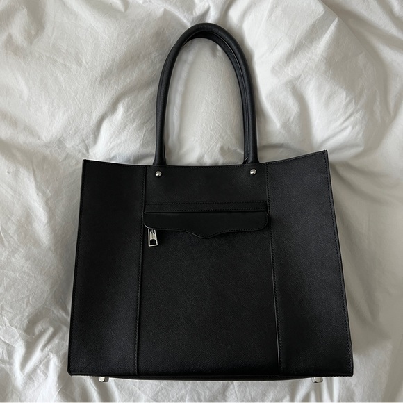 Rebecca Minkoff Black Leather Tote - Picture 3 of 8